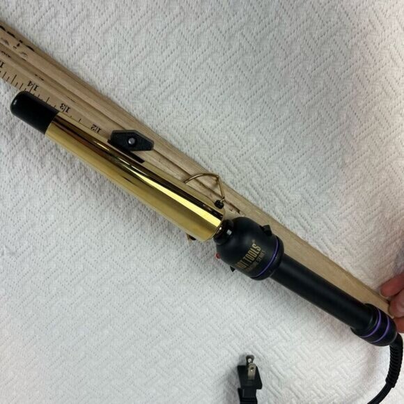 Hot Tools Professional, Curling Iron,Gold Plated, Cylindrical, Single Barrel - Picture 7 of 13